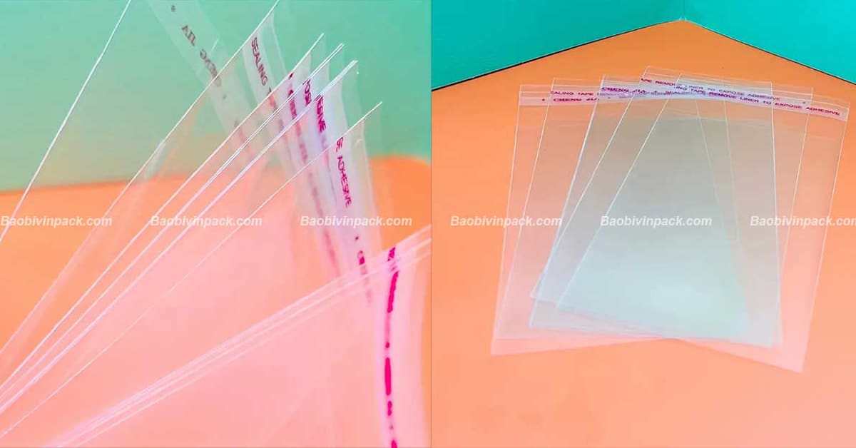 Cấu tạo túi băng keo dán miệng tự hủy