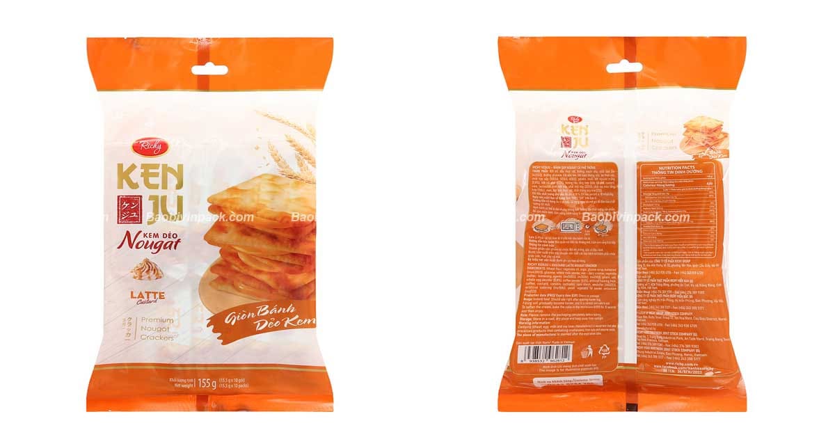 Màu sắc bao bì bánh quy