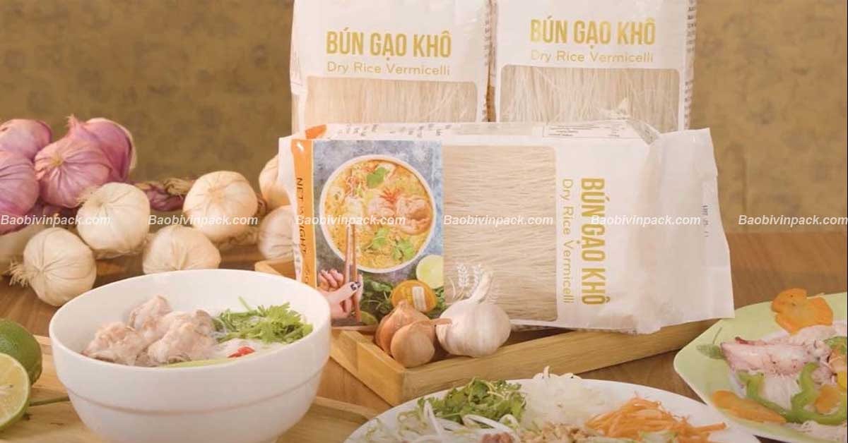 Một số mẫu bao bì bún khô