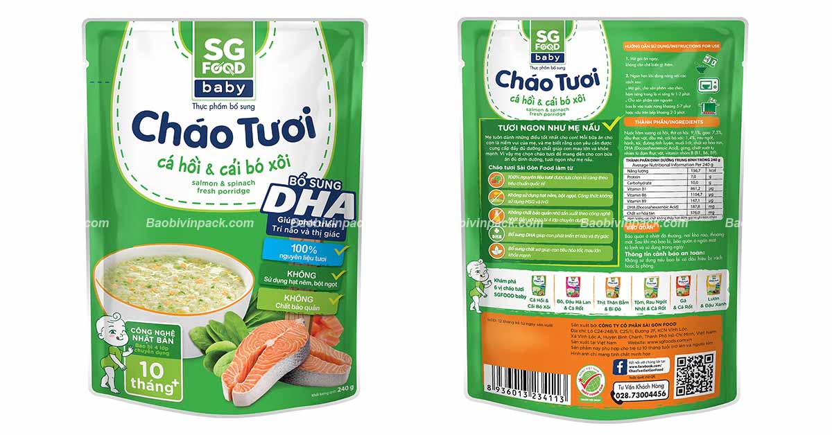 Bao bì cháo tươi Vinpack