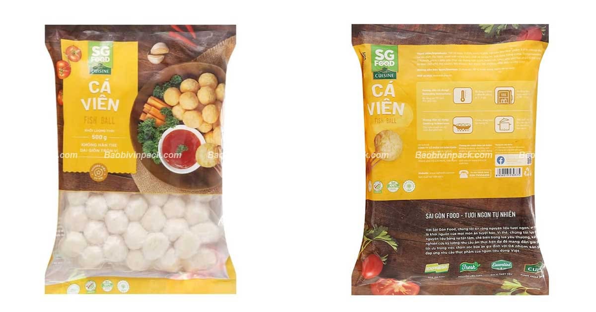 Ưu điểm của bao bì đựng cá viên