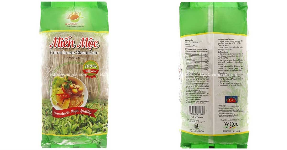 Bao bì đựng miến khô là gì?