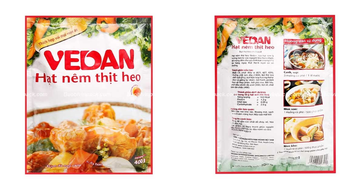 Bao bì đựng hạt nêm là gì?