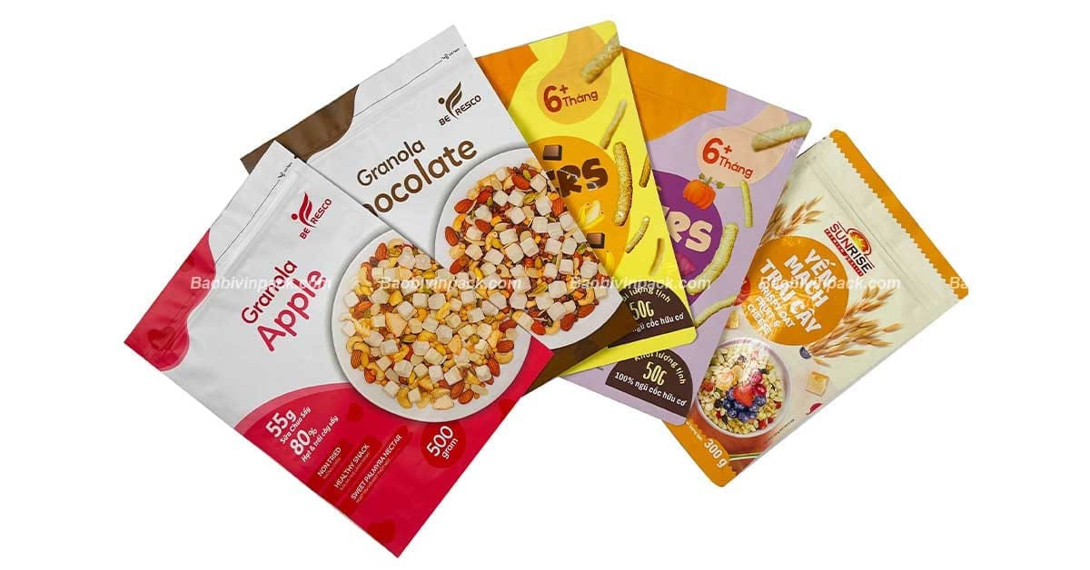 Màu sắc bao bì ngũ cốc