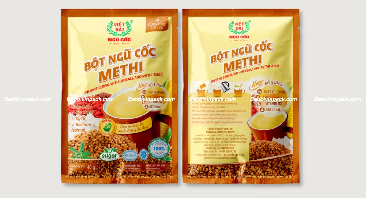 Mẫu bao bì ngũ cốc