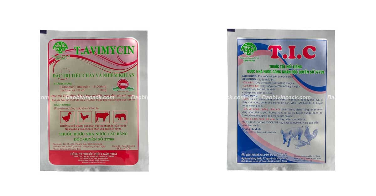 Chất liệu bao bì bì thuốc thú y