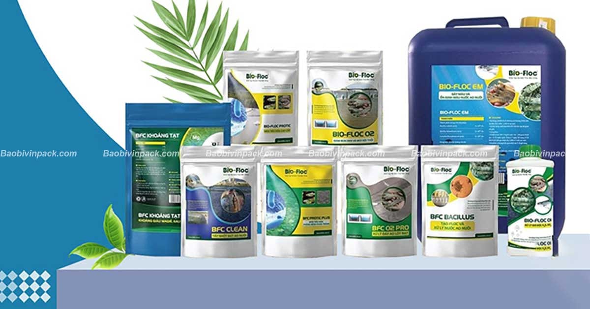 Kích thước của bao bì thuốc thủy sản