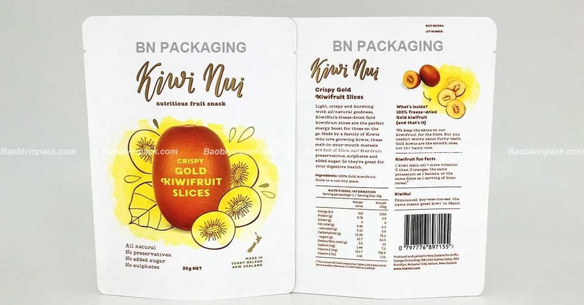 Các mẫu bao bì trái cây sấy đẹp, ấn tượng