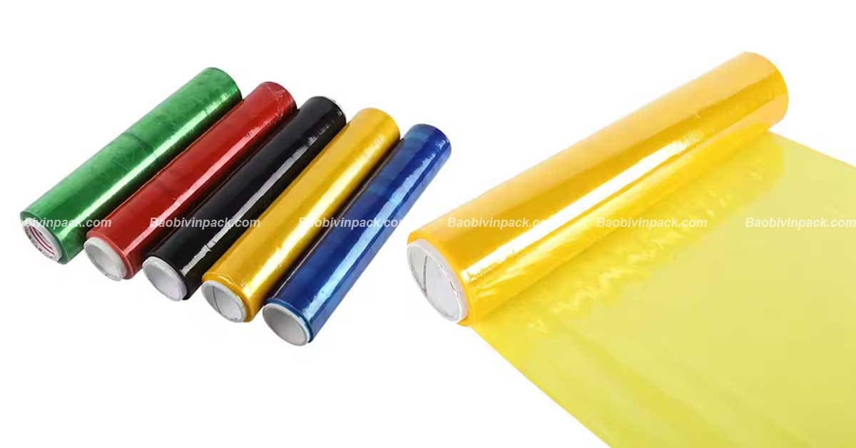 Cuộn PE khổ lớn thường có màu trong suốt hoặc màu đen, dễ dàng nhận diện và sử dụng trong nhiều ứng dụng