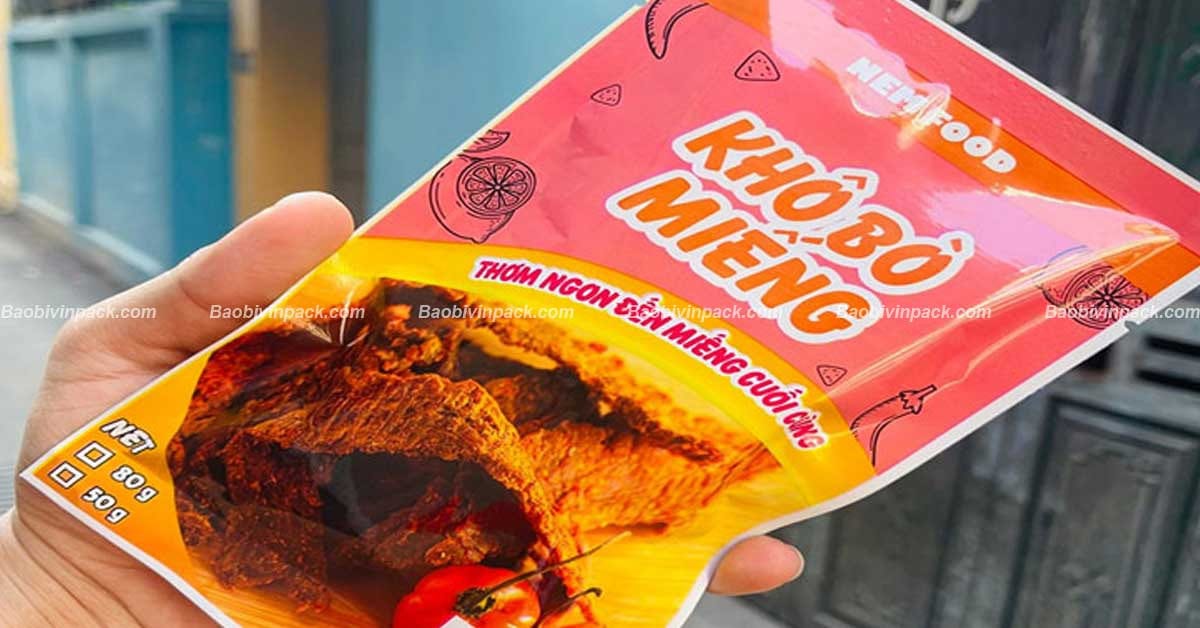 Một số mẫu bao bì khô bò đẹp