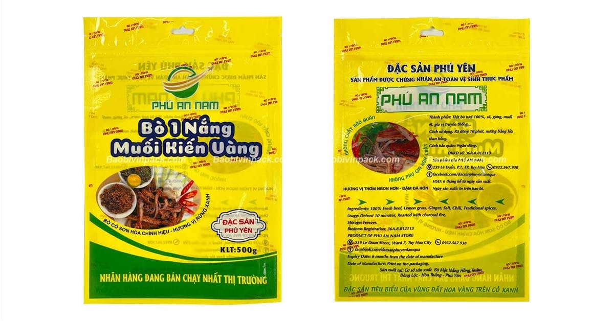Chất liệu bao bì khô bò