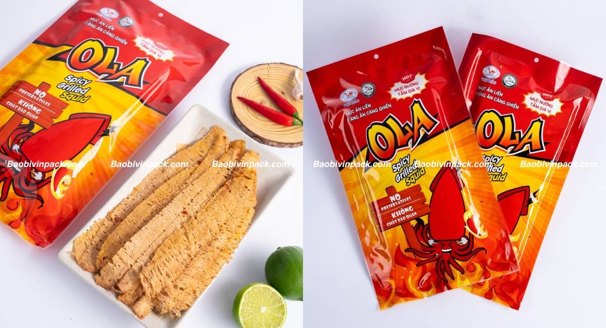 In túi đựng khô mực