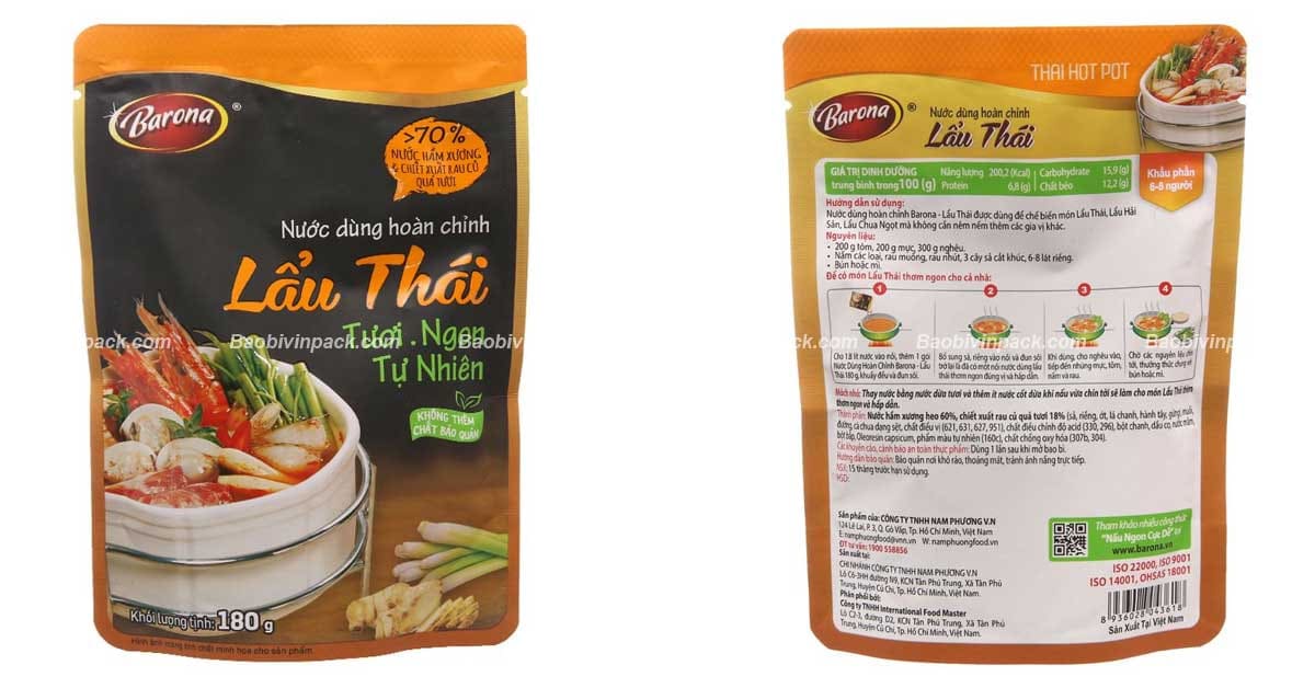 Ứng dụng của túi đựng nước lẩu trong thực tế