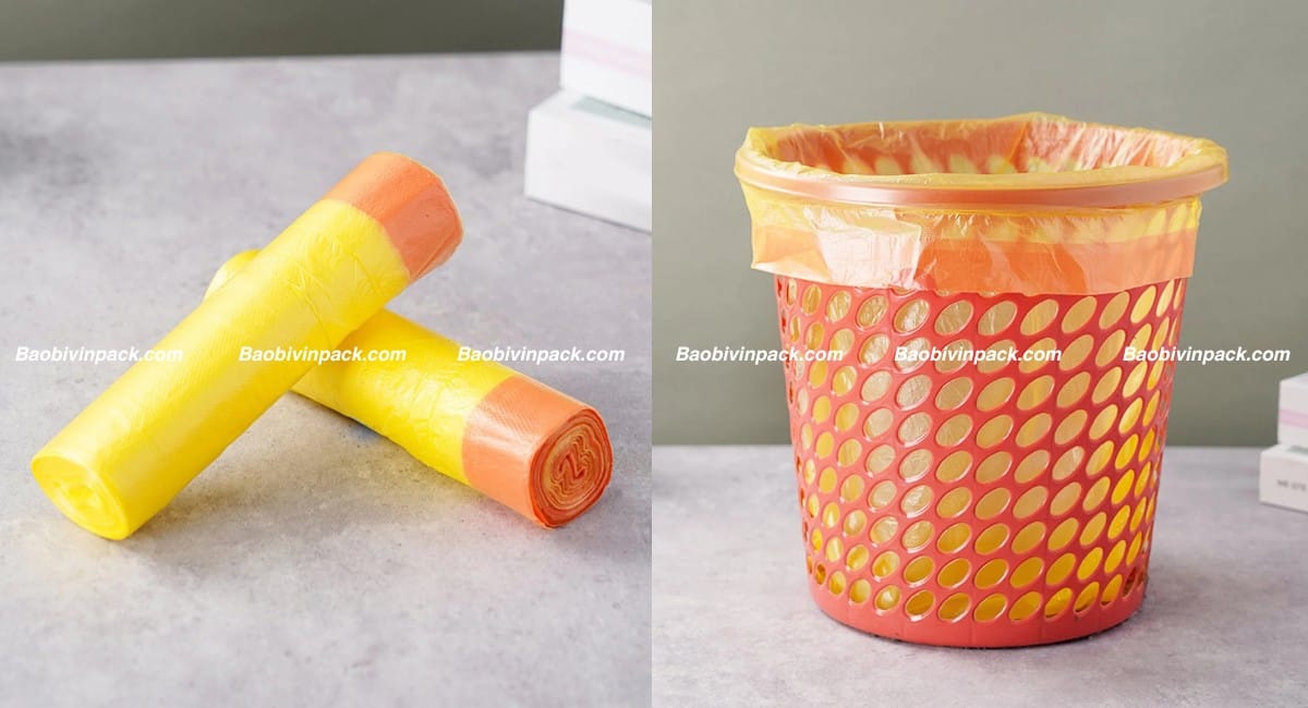 Túi rác cuộn dây rút