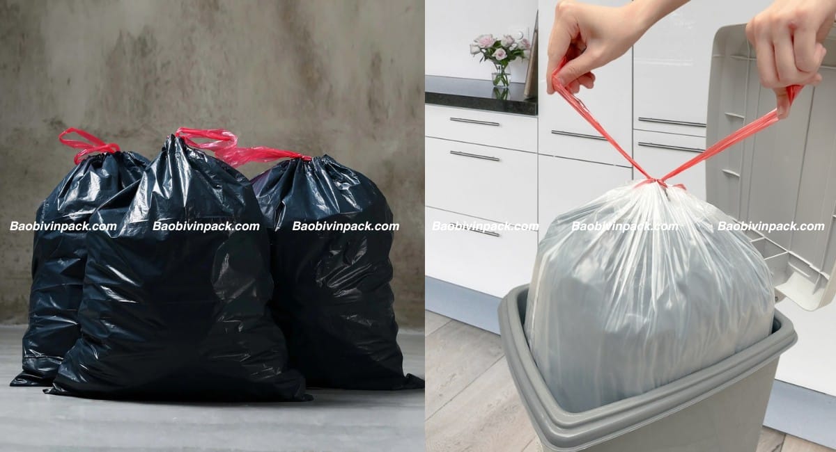 Túi rác cuộn dây rút