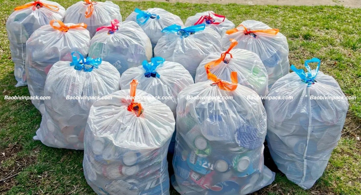 Túi rác cuộn dây rút