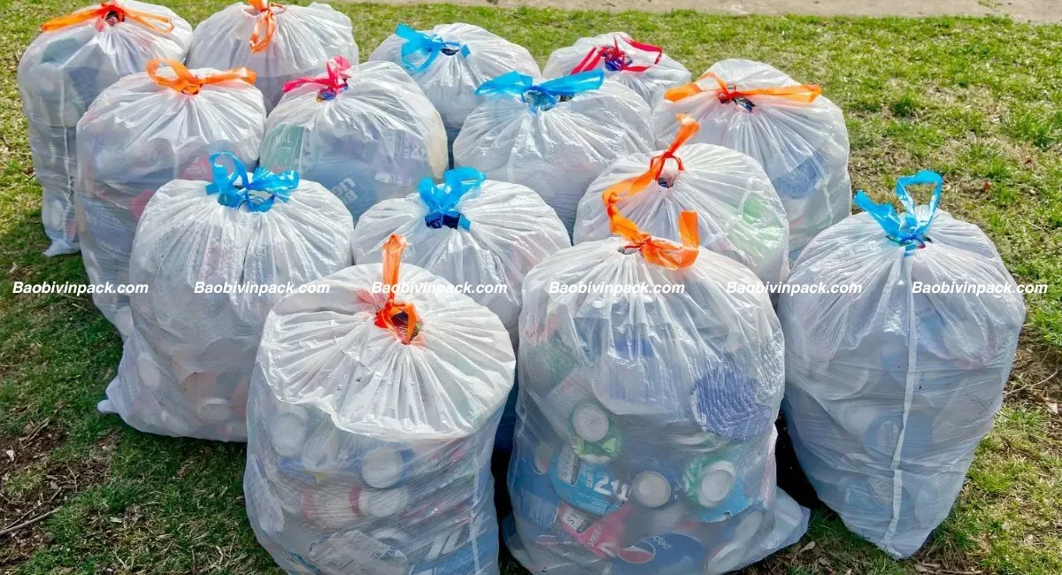 Túi rác cuộn dây rút