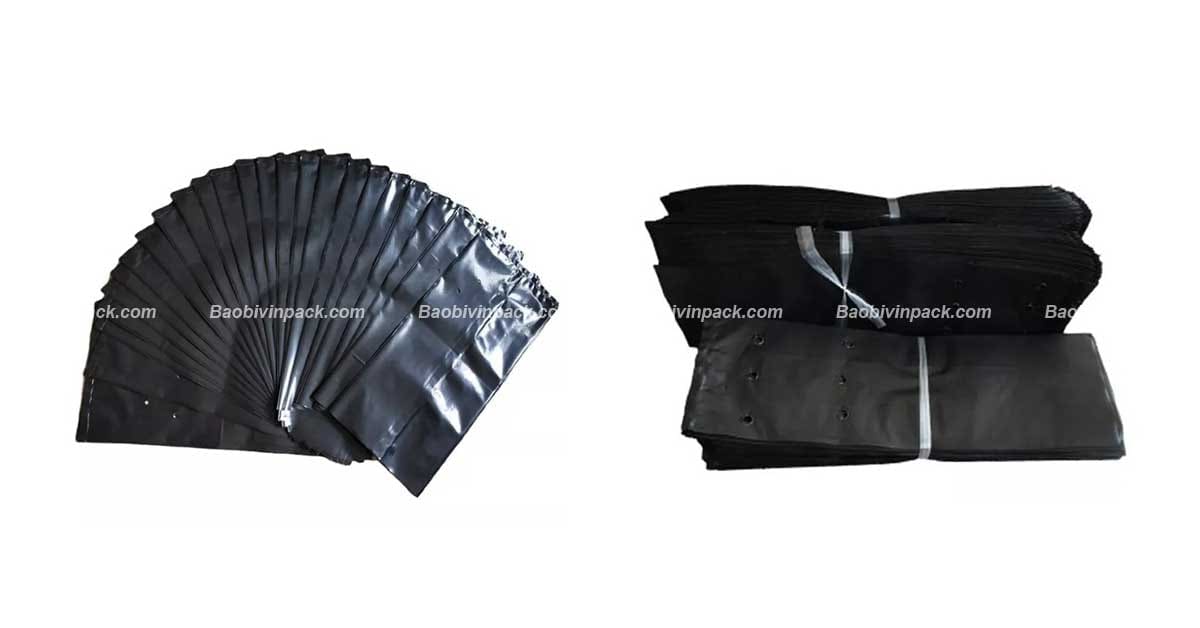 Túi trồng gừng làm từ nhựa PE cao cấp, bền, dẻo dai, và an toàn với cây trồng