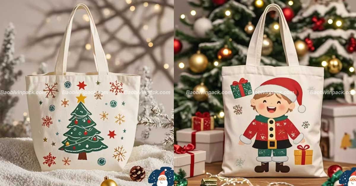 túi vải đựng quà noel - 2