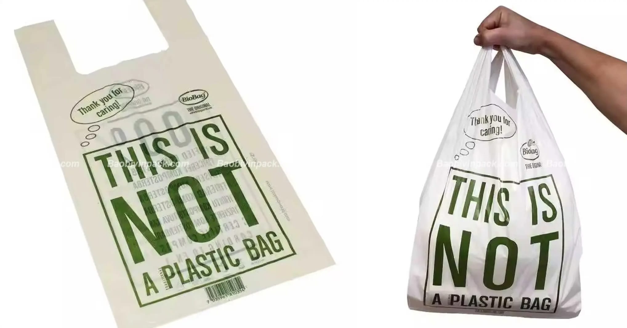 Một số mẫu túi xốp 2 quai PE đẹp