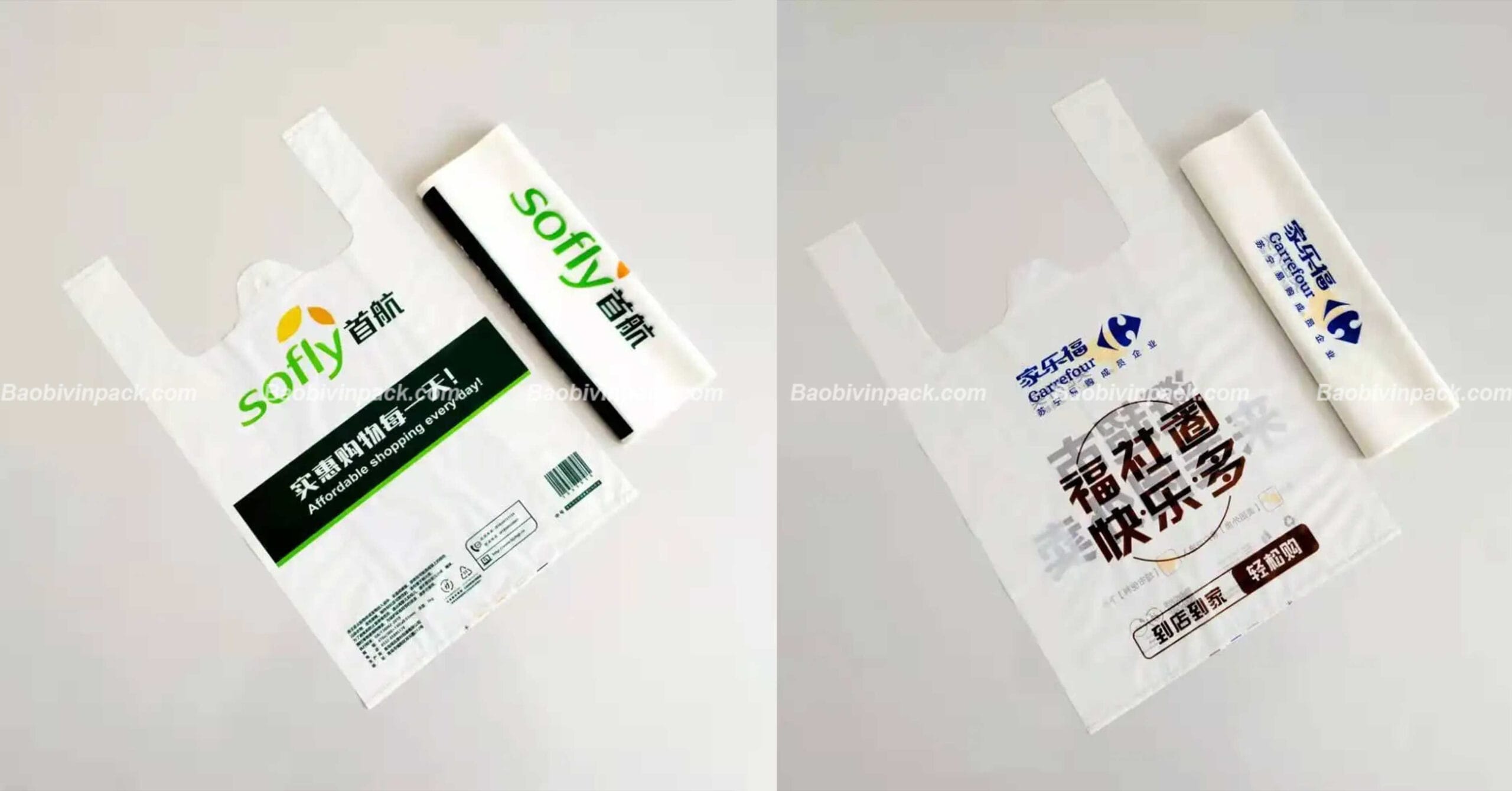 Phương pháp in túi 2 quai xuất khẩu