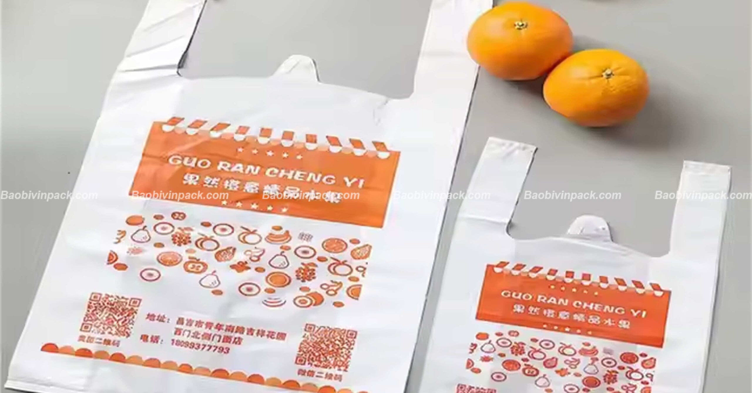 Một số mẫu túi xốp 2 quai xuất khẩu