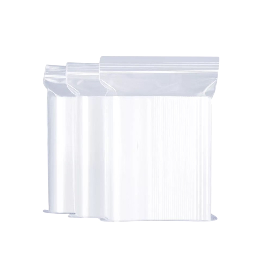 Túi zipper chỉ trắng