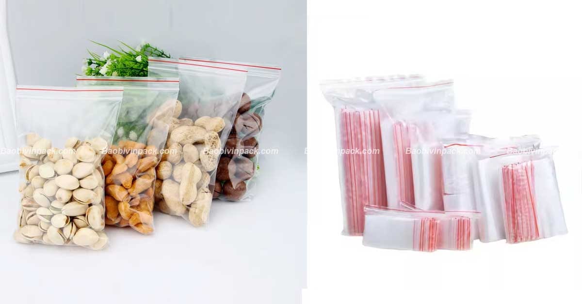 Một số mẫu túi zipper chỉ đỏ