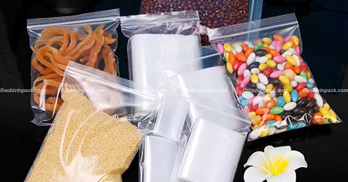 Một số mẫu túi zipper chỉ trắng