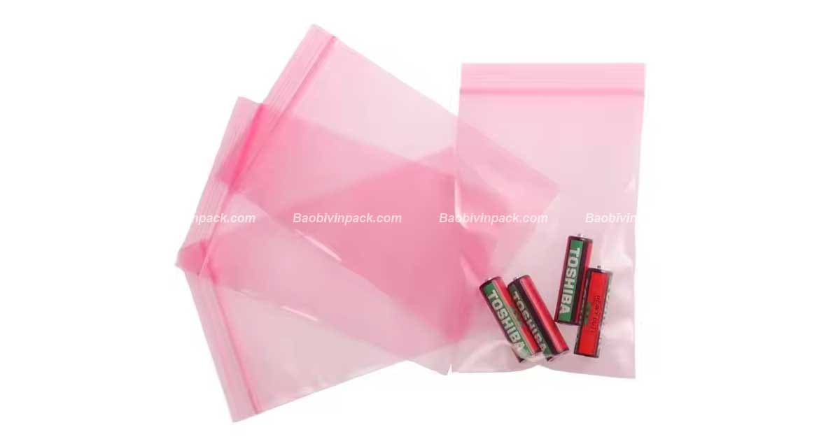 Một số hình ảnh về túi zipper chống tĩnh điện phổ biến trên thị trường