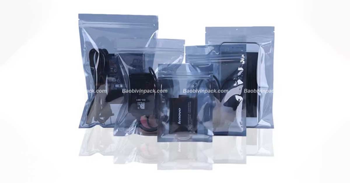 Kiểu dáng túi zip chống tĩnh điện