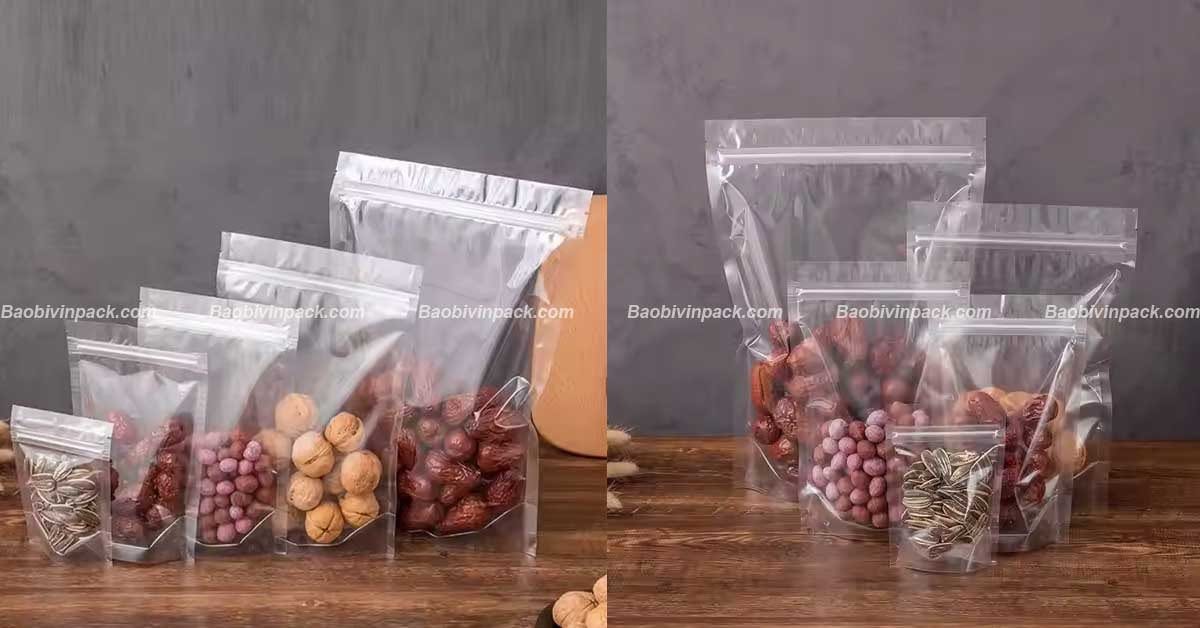 Màu sắc của túi zipper đáy đứng