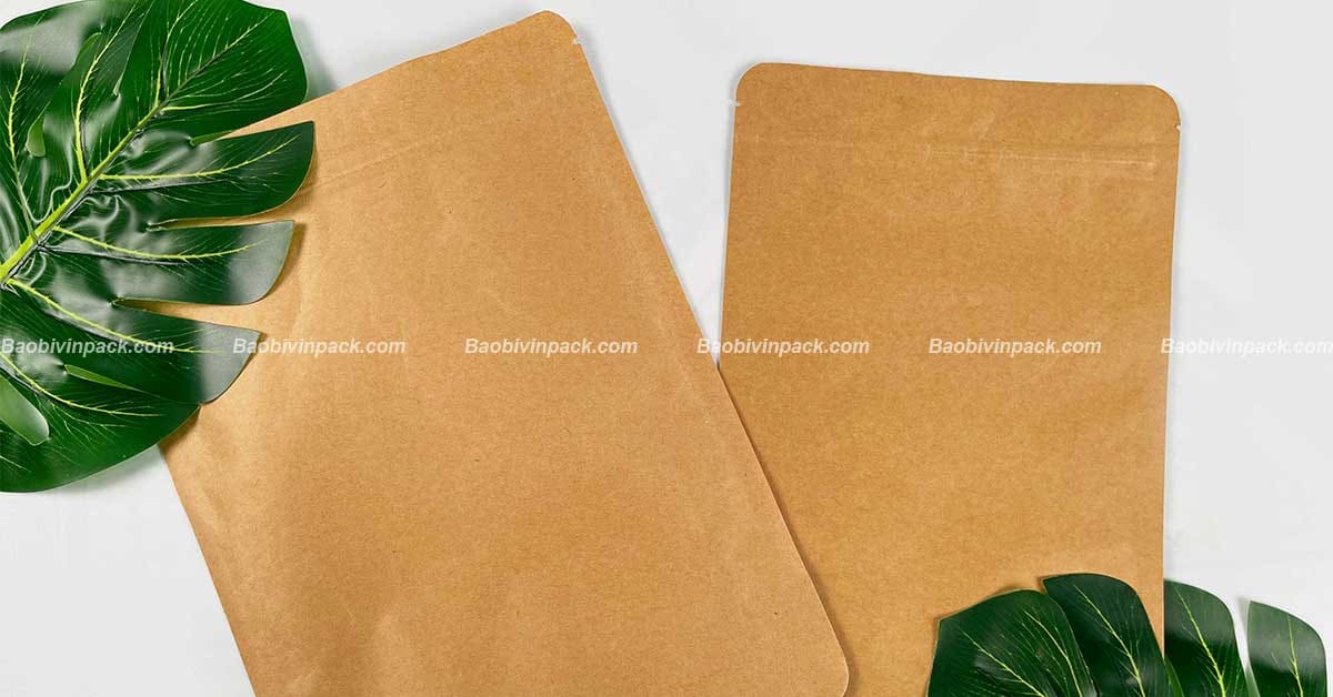 Một số mẫu túi zipper giấy