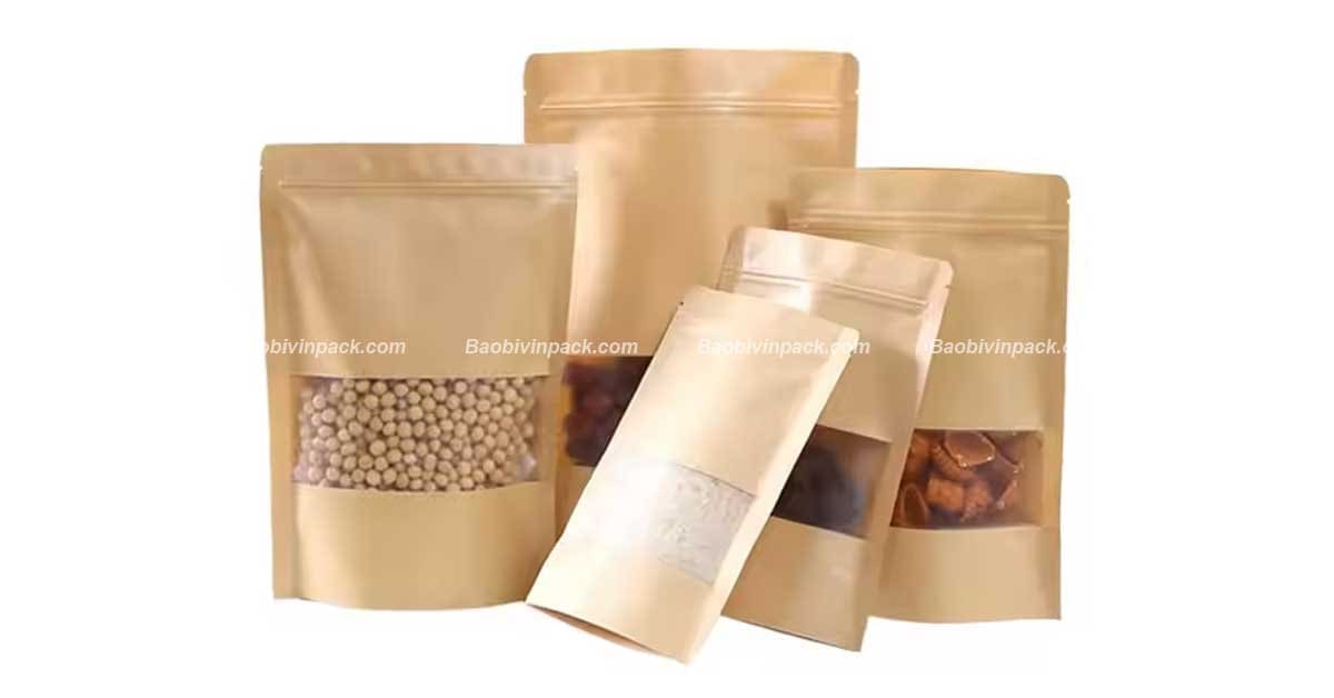 Một số mẫu túi zipper giấy