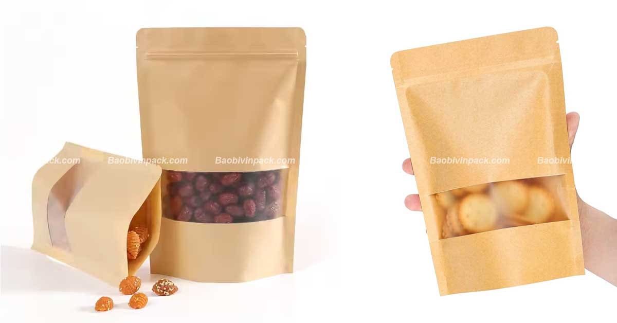 Một số mẫu túi zipper giấy