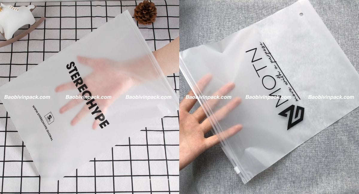 Túi zipper khóa kéo đựng quần áo