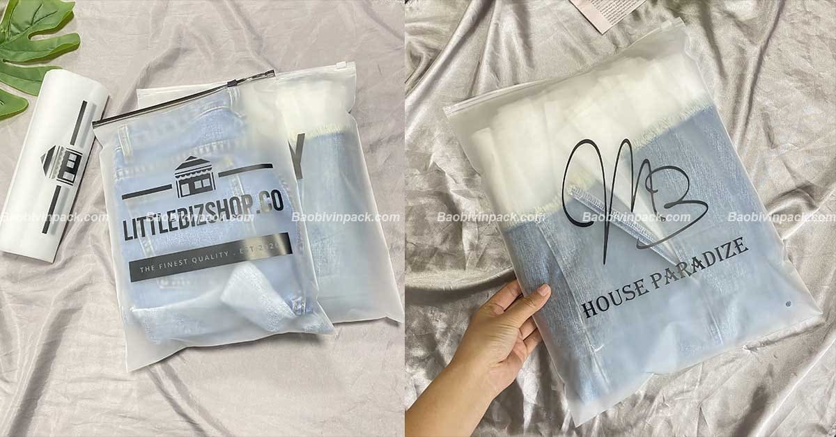 Một số mẫu túi zipper khóa kéo