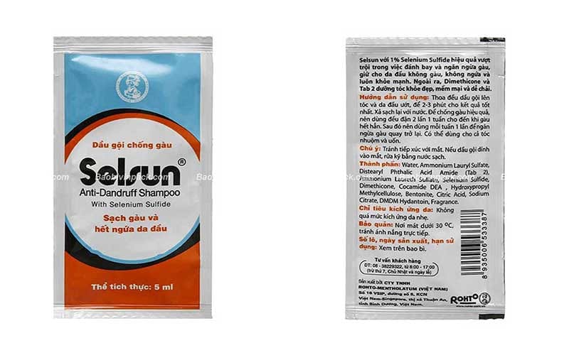 Thiết kế và kích thước bao bì dầu gội