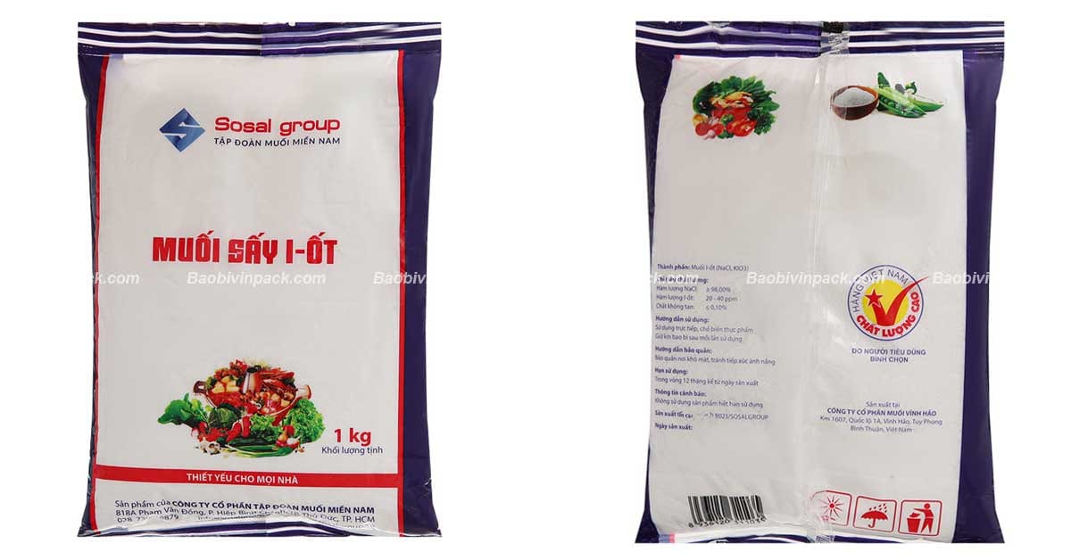 Độ dày bao bì đựng muối