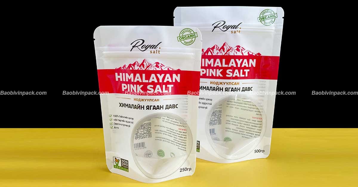 Phương pháp sản xuất/in ấn bao bì đựng muối