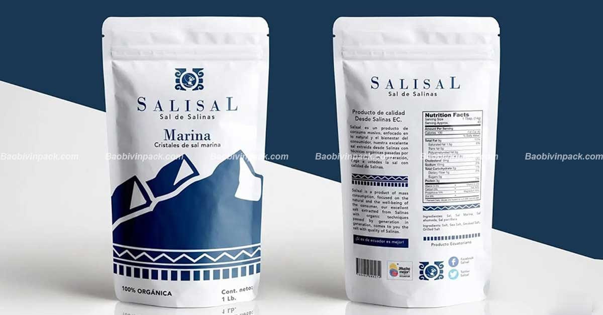 Một số mẫu bao bì đựng muối thông dụng