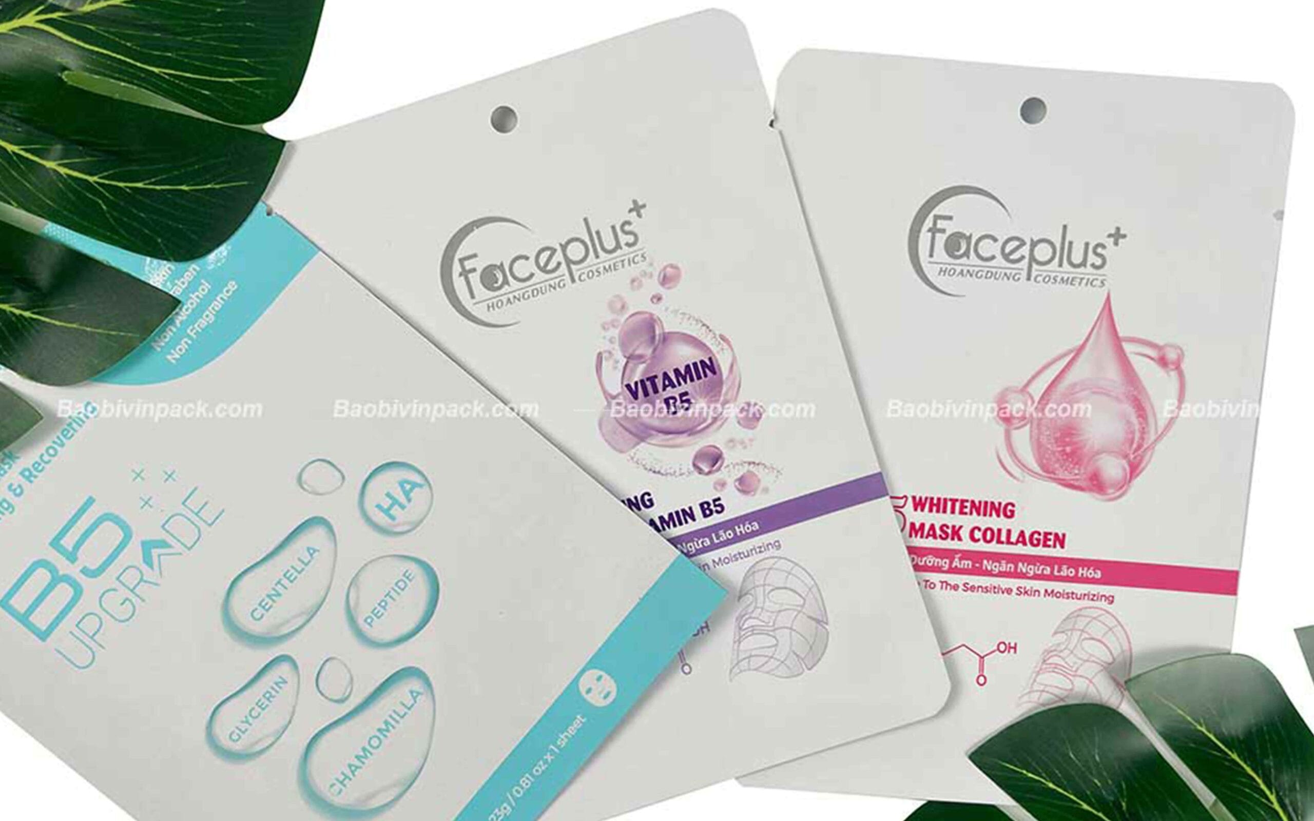 Màu sắc bao bì mặt nạ 