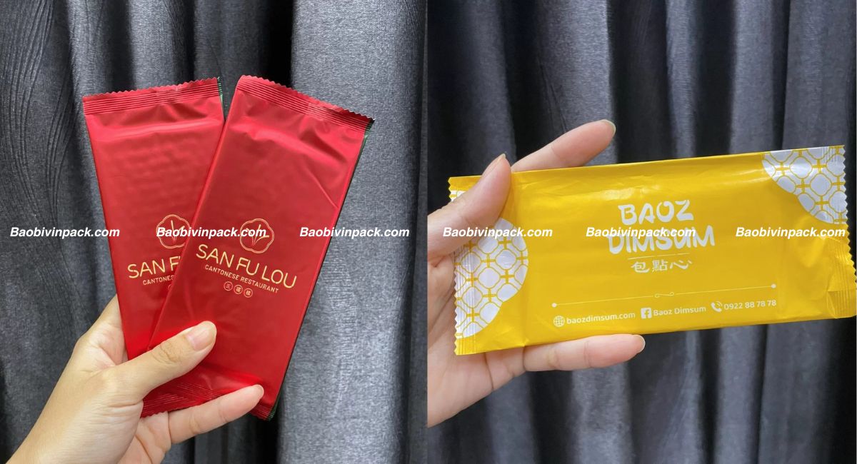 Kích thước bao bì khăn lạnh