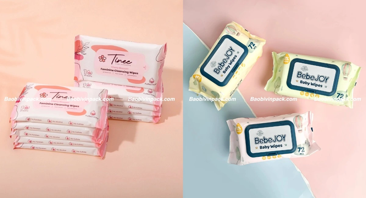 Phương pháp in ấn bao bì khăn ướt