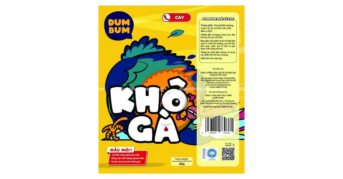 Túi đựng khô gà Vinpack