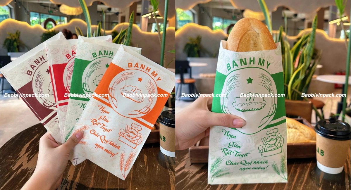 Mẫu túi giấy đựng bánh mì