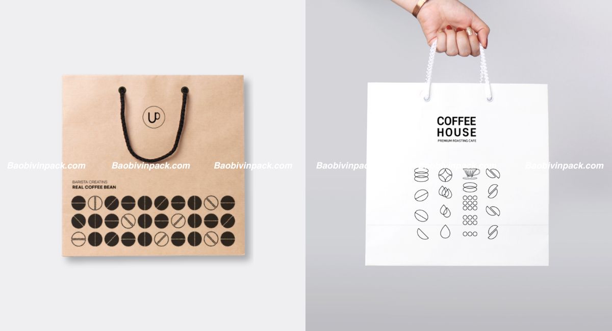 Mẫu túi giấy đựng cà phê