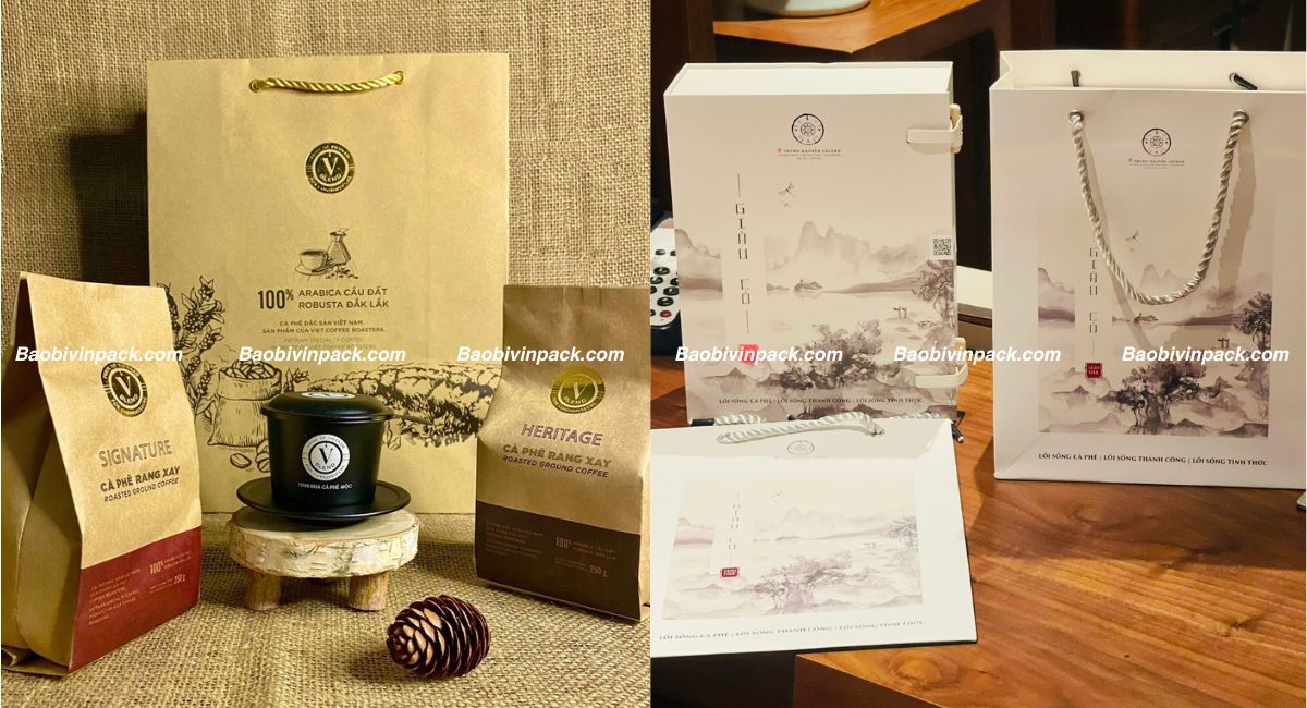 Mẫu túi giấy đựng cà phê