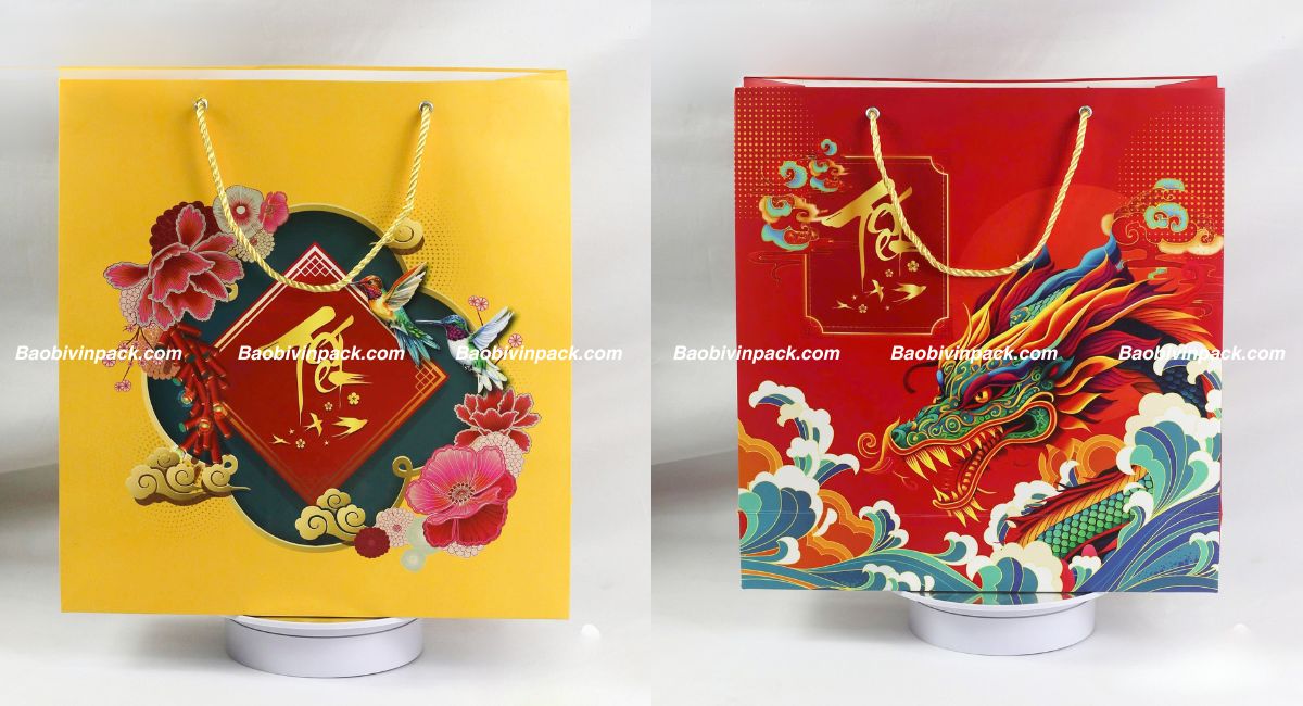 Mẫu túi giấy đựng quà tết