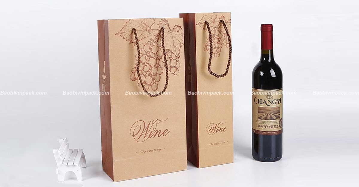 Túi giấy đựng rượu vang - 1